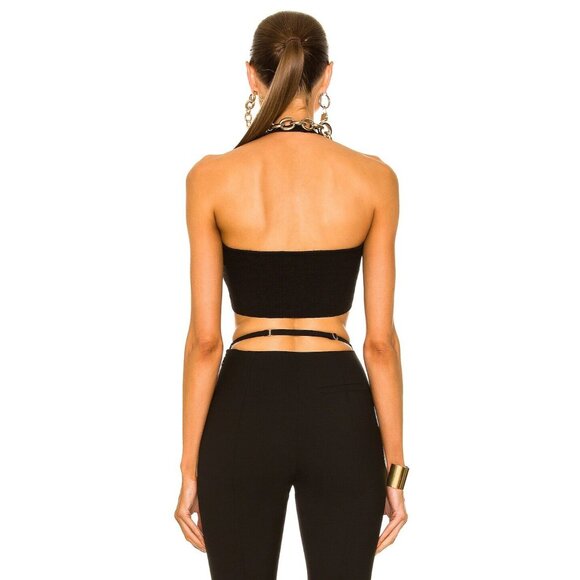 JACQUEMUS Le Bandeau Beijo Crop Top Black - Picture 3 of 4